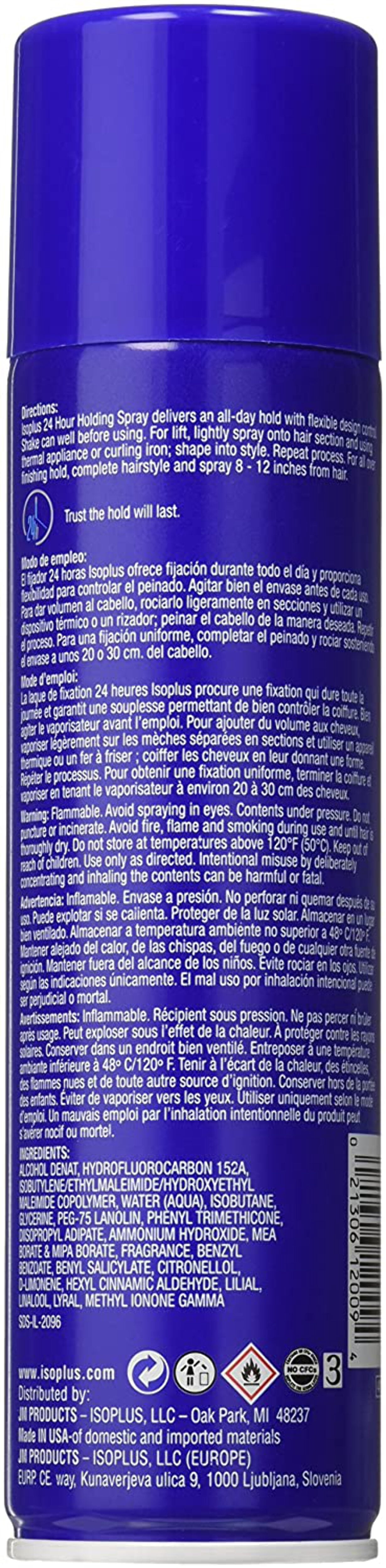 Isoplus- 24 Hour Holding Spray 9oz