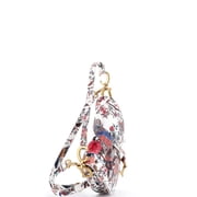 Saddle Handbag with Strap Printed Leather Medium By Rebag