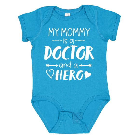 Inktastic My Mommy is a Doctor and a Hero Boys or Girls Baby Bodysuit