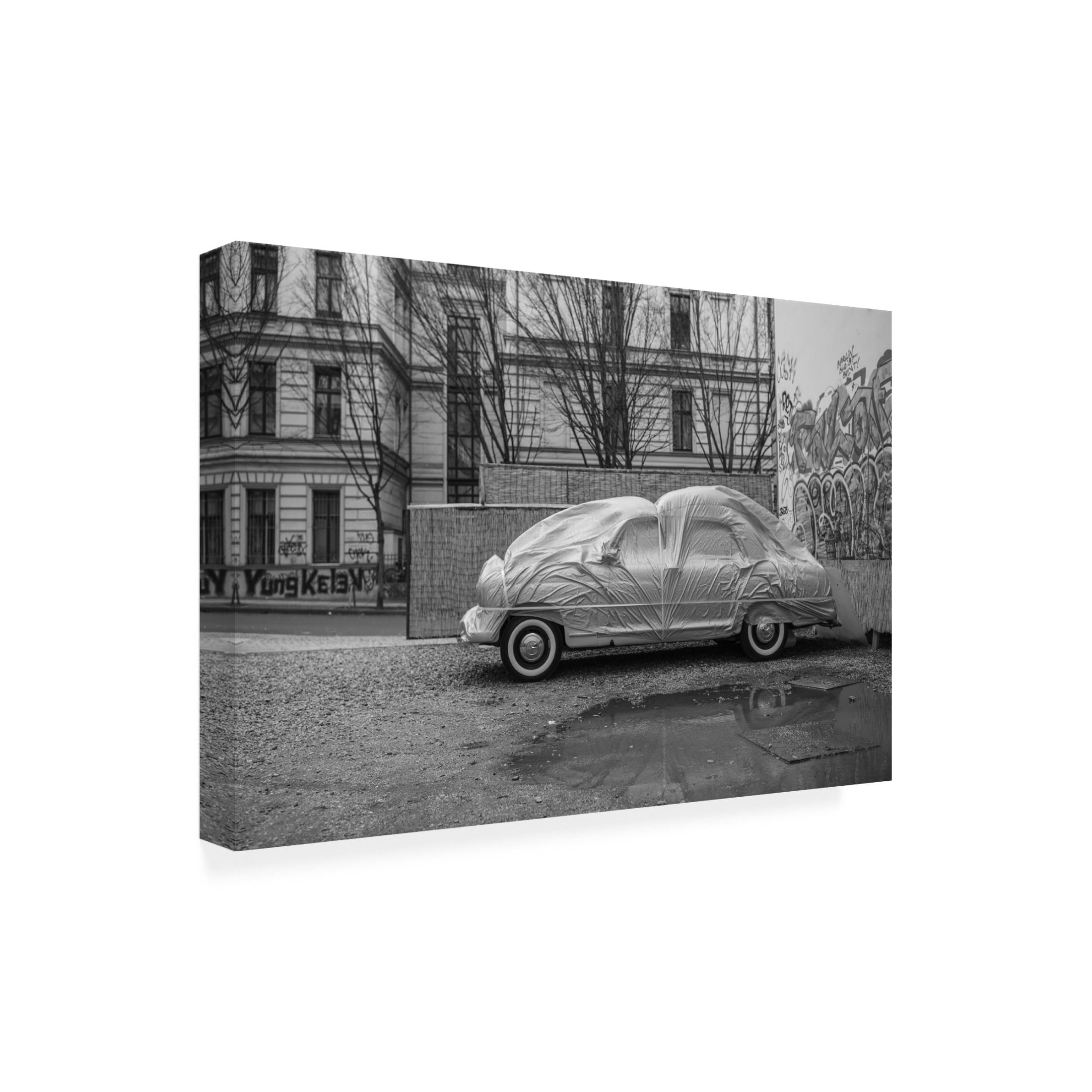 Trademark Fine Art Kostas Valaris Flying car Canvas Wall Art