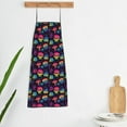 thumbnail image 3 of Goofa Bib Apron, Unisex Aprons Adjustable Waterdrop Resistant Cooking Kitchen Apron for Chef, Skull mushroom colorful Pattern Apron Bulk, 3 of 5