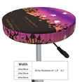 thumbnail image 4 of Round Bar Stool Seat Covers, Happy halloween cartoon ghost Elastic Round Chair Cover Stool Seat Slipcover Bar Stool Cushions Round Pad for 12-14 inch, 4 of 7