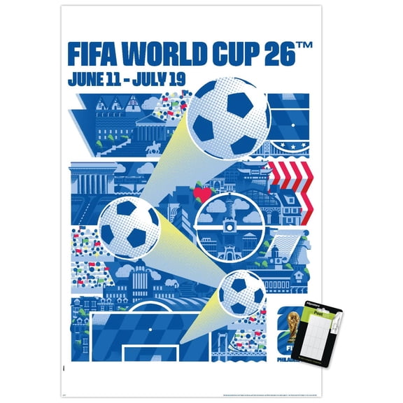 FIFA World Cup 2026 - Philadelphia Wall Poster, 22.375" x 34"