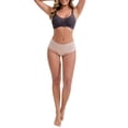 thumbnail image 2 of INSPIRE CHIC Women's Adjustable Buckled Straps Postpartum Nursing Bra V-Neck Mesh Splicing Lightweight Wireless Bras M Black, 2 of 4