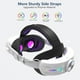 thumbnail image 2 of Compatible con las gafas de realidad virtual Meta Quest 3/3S: correa ajustable RGB con batería de 12 000 mAh para un tiempo de juego prolongado, 2 of 5