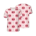 thumbnail image 3 of Daiia Pig Noses Mens Baseball Jersey Button Down Shirts Short Sleeve Sports Uniforms-Large, 3 of 9