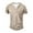 10# Khaki, variant on Qwertyu Men's Tank Tops Henley Button V Neck Sleeveless Shirts Collar Solid Color Basic Summer Vest with Front Pocket Blue XL