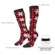 thumbnail image 4 of Fotbe Snowflakes On A Buffalo Plaid Calcetas Divertidas Estampadas para Hombre y Mujer, Calcetas de Algodón hasta la Rodilla para Caminar, Correr, Enfermería y Embarazo, 4 of 6