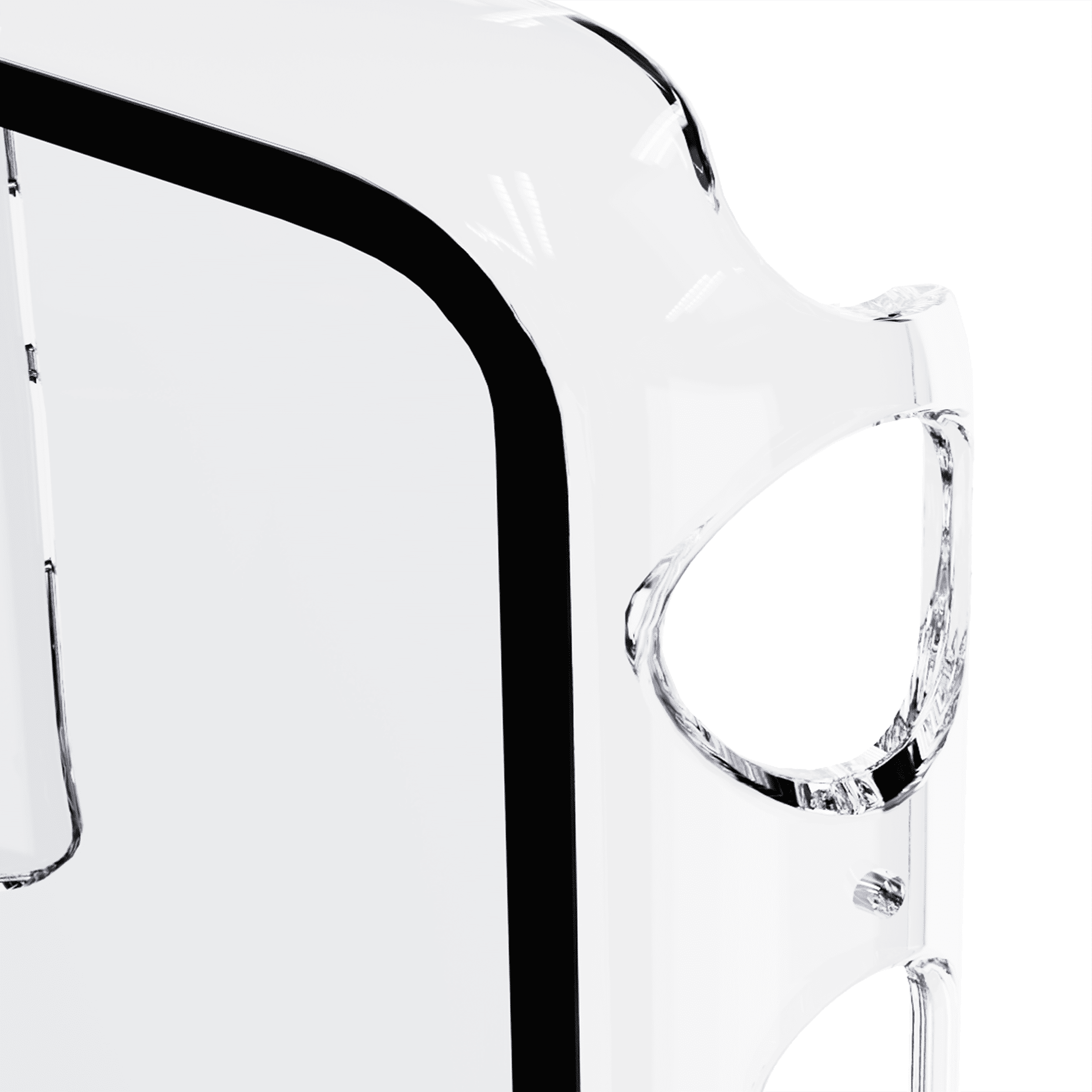 onn Clear Bumper Case with Screen Protector for Apple Watch 40mm