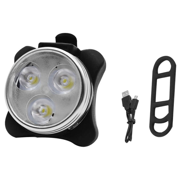 Bike Taillight Night Cycling Rear LED Lamp USB Rechargeable LED rear light bike Bicycle Tail Warning Light, White