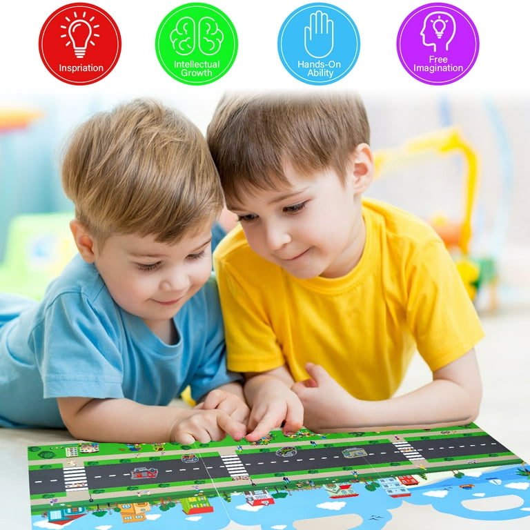 Sticker Books for Kids 2-4, Reusable Sticker Book Farm, Dinosaur and  Vehicles Theme Activity Books Stickers for Boys Preschool Education  Learning Toys