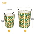 thumbnail image 2 of Lsque Corn 8 pattern Laundry Hamper Basket, Tall Woven Rope Hamper Basket for Clothes, Lightweight Storage Basket, Collapsible Waterproof-, 2 of 8