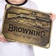 thumbnail image 2 of Placa Metal Vintage BROWNING Pintura Hierro Rectangular Arte Pared 40x30cm Cgtredaw, 2 of 9