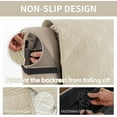 thumbnail image 5 of Lavish Cover 100% Waterproof Recliner Sofa Cover, 3 Pieces Non-Slip Recliner Couch Slipcovers, Washable Furniture Protector with Pockets & Elastic Straps for Kids Pets, 3 Seaters, Beige, 5 of 9