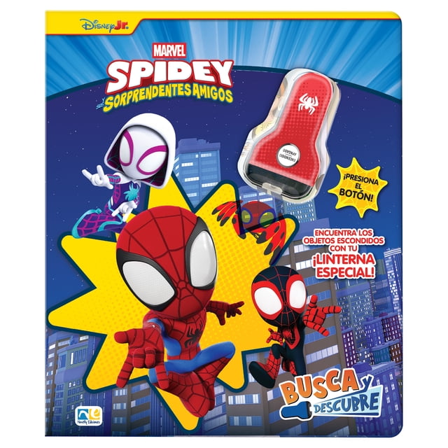 Libro Busca y Descubre Spaidey Novelty Ediciones Tapa dura 1ra edicion