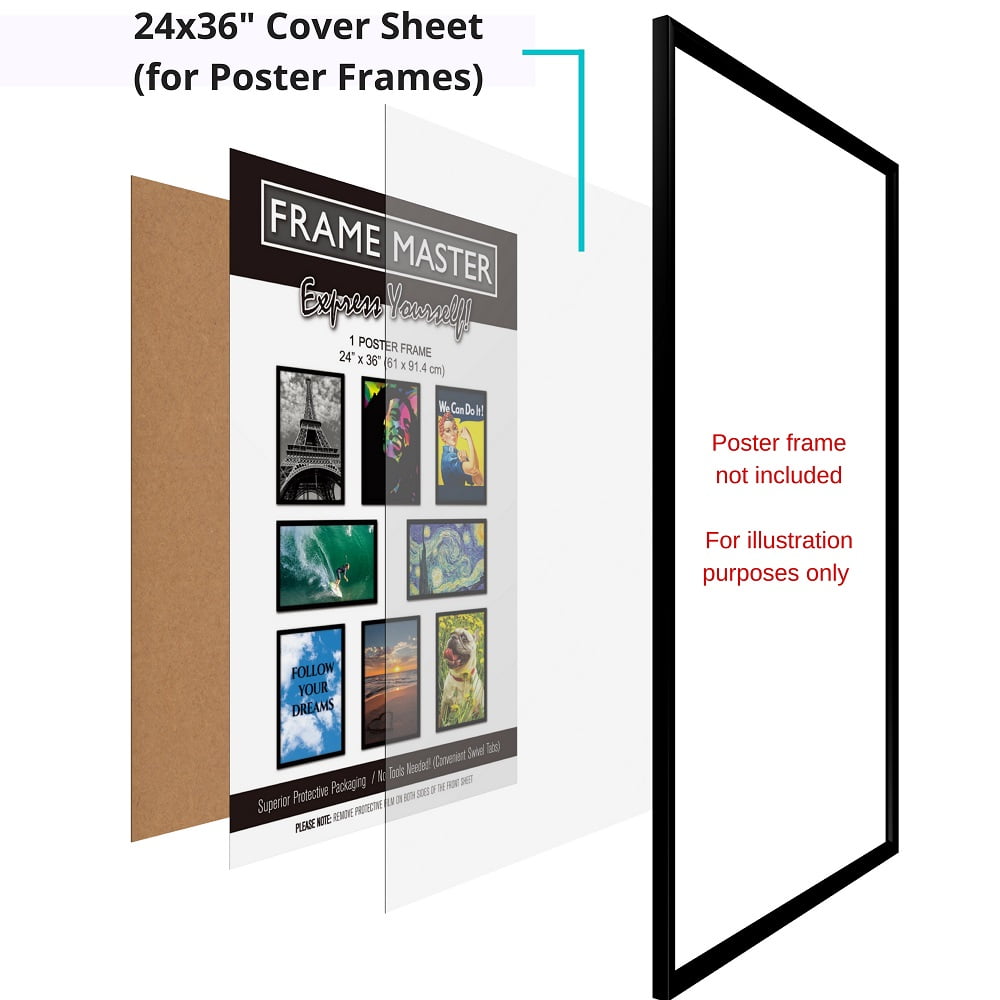 EUROLINE35 Picture Frame 20x60 or 60x20 cm with Entspiegeltem Acrylic Glass