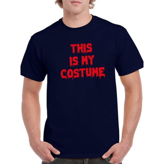 This Is My Costume Spooky Style T-Shirt Men -Smartprints Designs, Male Medium