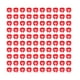 thumbnail image 1 of 100 anillos para patas de identificación de palomas de 0.315 in, bandas para patas de aves de corral, sin palabras, suministros para palomas, color rojo, 1 of 5