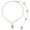 Gold, variant on Rhinestones Back Chain Necklace for Backless Dress Bridal Wedding Backdrop Chain Body Jewelry Crystal Necklace for Women