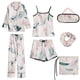 thumbnail image 1 of Juego mujer de simulación de seda de de 7 piezas, ropa de dormir , regalo perfecto , esposa o amigos Baoblaze Pijamas sedosos para mujer, 1 of 8