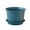 Blue, variant on Travelwant Plastic Planters Indoor Flower Plant Pots, Mini Flower Seedlings Nursery Pot/Planter/Flower Pot with Pallet, Modern Decorative Gardening Containers