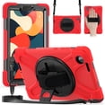 thumbnail image 2 of For Lenovo Tab One 8.7 inch/Tab K9 2025 Case TB305XU/TB305FU, 360 Hand Strap, Shoulder Strap, Kickstand, Rugged Drop Protection, Red, 2 of 7