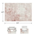 thumbnail image 6 of VUNATE 6'x9'Rugs for Living Room Washable Rugs Modern Abstract Area Rug Neutral Indoor Carpet Soft Rugs for Bedroom Office Dining Room Kitchen Laundry Room Accent Rug Modern Home Decor Pink, 6 of 8