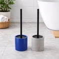 thumbnail image 6 of Concrete Cement Toilet Bowl Brush with Holder, Durable Bathroom Accessory Set, Gray, 6 of 8