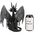 thumbnail image 4 of Ebros Ruth Thompson Metallic Grey Checkmate Dragon with Horns Statue 9" Tall, 4 of 5