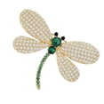 thumbnail image 4 of 2x Broche de Alfileres para Bufanda Yinane Decoración de Aleación Broches de Mariposa con Diamantes de Imitación 2 piezas, 4 of 8