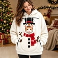thumbnail image 2 of Aihuaihua Christmas Pet Pouch Hoodie, Cat Pouch Hoodie Unisex Christmas Sweatshirt Oversized Dog Cat Holder Carrier Front Large Pouch Pullover Top Christmas Gift for Women Men, 2 of 7