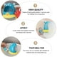 thumbnail image 3 of 2 juguetes de baño de burbujas para hacer manualmente con forma de tiburón para niños pequeños, 3 of 6