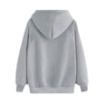 thumbnail image 4 of WRKEKC Hoodies for Women Heart Print Long Sleeve Hooded Drawstring Pullover Sweatshirt Top for Women Casual Wear, 4 of 5