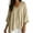 #04 Khaki, variant on Women's Dolman Sleeve V-Neck Blouse, Oversized Batwing Top, Loose Fit Casual Shirt for Vacation Work Leisure, Gray 2XL