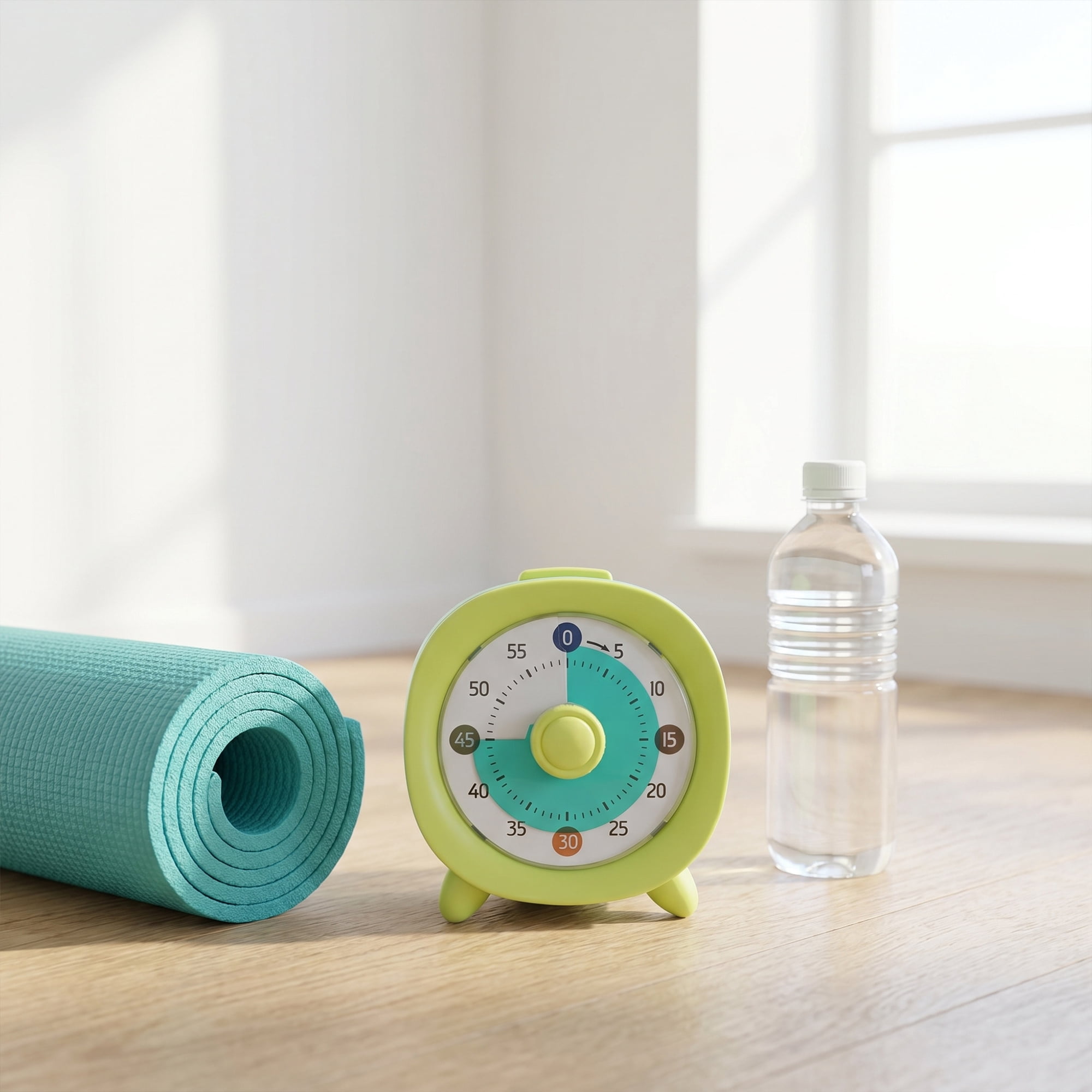 Unique Bargains 60 Minute Kitchen Digital Visual Timer for Studying Green