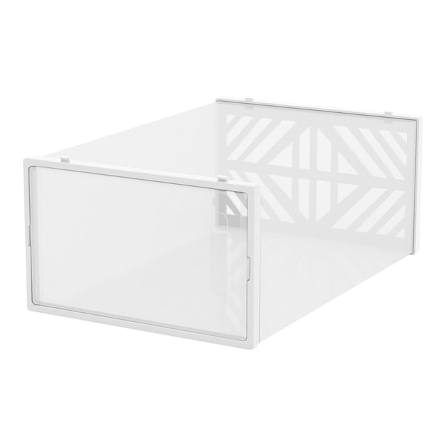 Birdeem Two End Load-Bearing Transparent Shoe Box Plastic Household Side Opening Casual Shoes Rental House Storage Shoe Cabinet