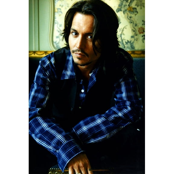 Johnny Depp Poster 12x16 Print on Metal Sign 12in x 16in #124313 Multi-Color Square Adults Z Posters