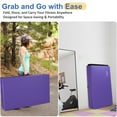 thumbnail image 5 of NETAJE 4'x10'x2" Folding Gymnastics Mat, Tumbling Mat with Carrying Handles for Home, Gym, Excercise, Stretching, Core Workouts, Violet, 5 of 7
