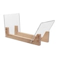 thumbnail image 3 of Acrylic Vinyl Record Storage Holder Modern Records Stand Countertop Multifunction with Clear Ends Organizer CD Display Rack for CD Magazines, 3 of 8