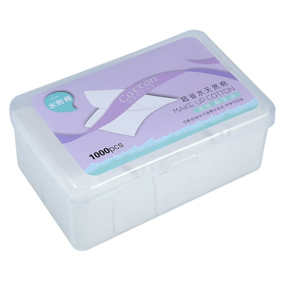 Almohadillas de algodón para el rostro, 1000 unidades, almohadillas de algodón para limpieza cosmética, toallitas de maquillaje, máxima comodidad