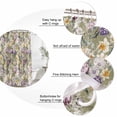 thumbnail image 3 of Small Stall Shower Curtain 36x72 Inch Narrow Half Size Dark Sage Green Botanical Bath Curtains Bathroom Decor, Spring Floral Summer Botanical Retro Waterproof Shower Curtain Set with Hooks 36 Inch, 3 of 7