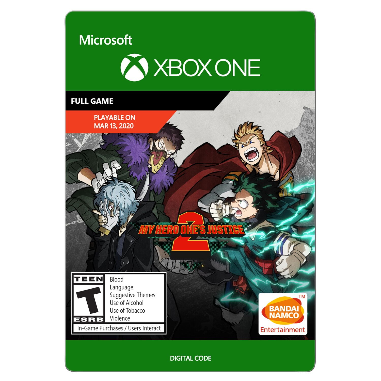 MMS GAMES - MY HERO ONE'S JUSTICE XBOX - CÓDIGO 25 DÍGITOS TUR