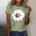 thumbnail image 2 of YDLCAFD T-Shirts d'Entraînement pour Femmes Coupe Ample Crop Tops pour Femmes Tendance Manches Courtes Col Rond Chemises Amples Confortables Blouses d'Été Douces Décontractées Basiques, 2 of 5
