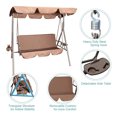 thumbnail image 3 of GOLDSUN 3 Person Swing Hammock with Tray, Removable Cushion & Canopy, Coffee, 3 of 8