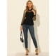 thumbnail image 3 of Blusa De Manga Larga De Malla Transparente Para Mujer Negro XL, 3 of 6