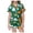 p-591Green1392, variant on CAIVO Pajama Sets Girls Halloween Lapel Short Sleeve Button Down Shirt With Shorts 2 Piece Loungewear For Kids Nightwear