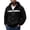 Black Jacket, variant on YUGYXL Mens Zip Up Fleece Lined Reflective Hoodies Sweatshirts Outdoor Workout Loose Pullover Tops with Pockets Beige Jacket