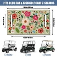 thumbnail image 3 of Universal 51" x 31" Golf Cart Bench Seat Cover, Soft Microfiber Towel Fits EZGO, Club Car, Yamaha Drive, Icon Front Seats, 3 of 8