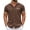 Deep Brown, variant on COOFANDY Men's Button Up Shirts Short Sleeve Business Casual Dress Shirts for Men