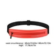 thumbnail image 2 of Hiroekza Running Belt for Women & Men - Waterproof Shockproof Fitness Waist Pack for Phone, Keys & Essentials - Adjustable Reflective Running Gear Accessories for Cycling, Hiking, Morning Runs Orange, 2 of 6